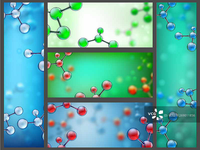 摘要分子横幅科学细胞研究图片素材