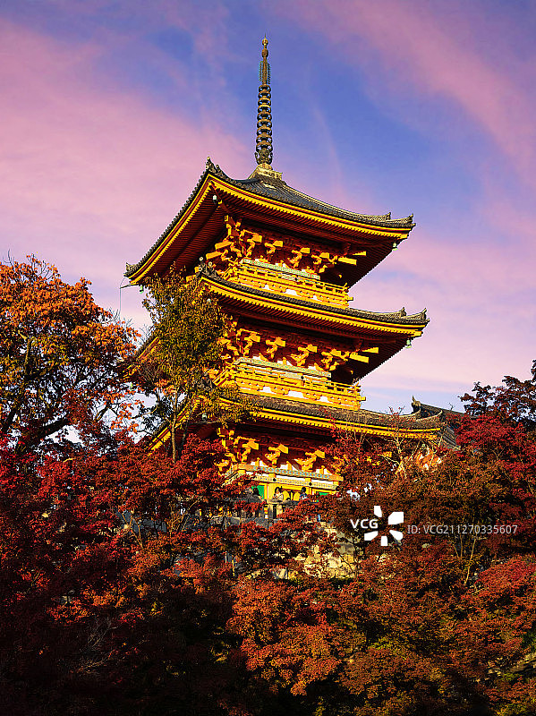 日本清水寺风光图片素材