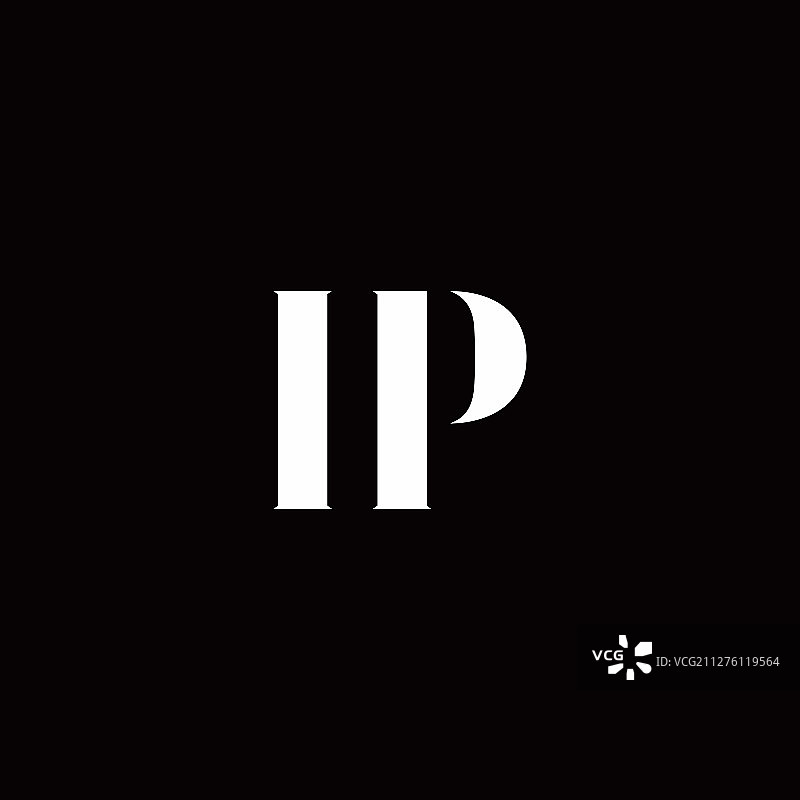 IP标识字母初始标识设计模板图片素材