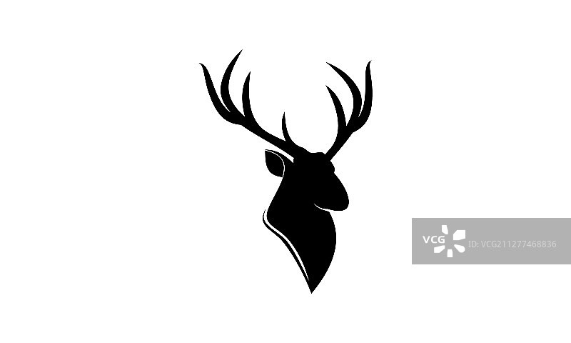 鹿头标志创意设计鹿标志图片素材