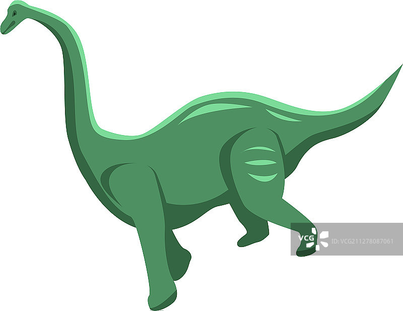 绿色恐龙图标等距风格图片素材