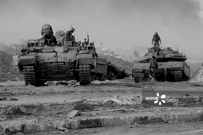 以色列坦克开战图片素材