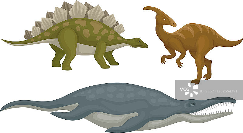 史前恐龙是长着锋利牙齿的动物图片素材