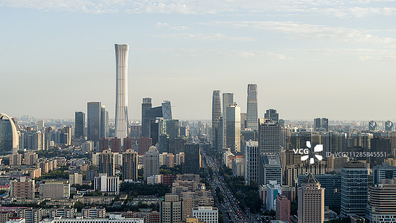 北京国贸CBD航拍图片素材