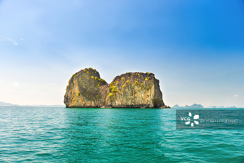 泰国甲米的岛屿和海洋景观图片素材