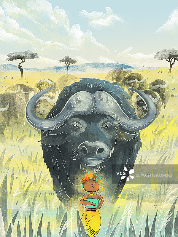 牛年系列10-非洲水牛图片素材