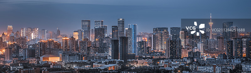 成都市商业地标全景图片素材