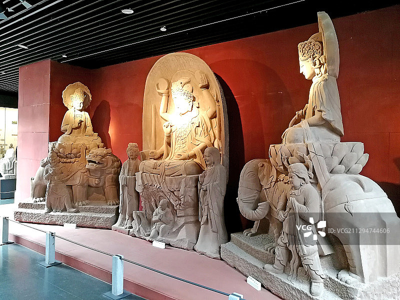重庆大足石刻博物馆：石质文物雕刻图片素材