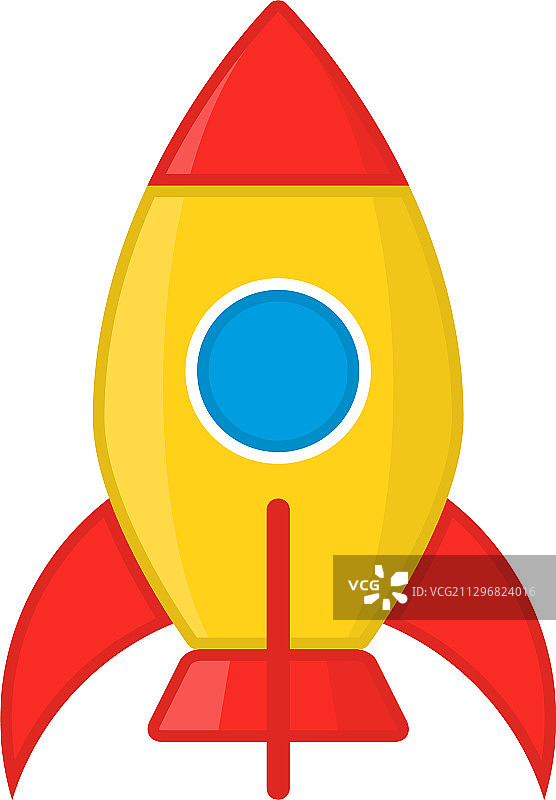儿童娱乐火箭图标图片素材
