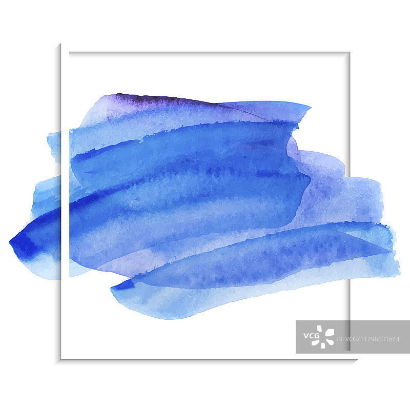 蓝色抽象水彩染色图片素材