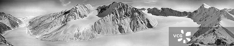1958年，阿拉斯加的麦考尔冰川图片素材
