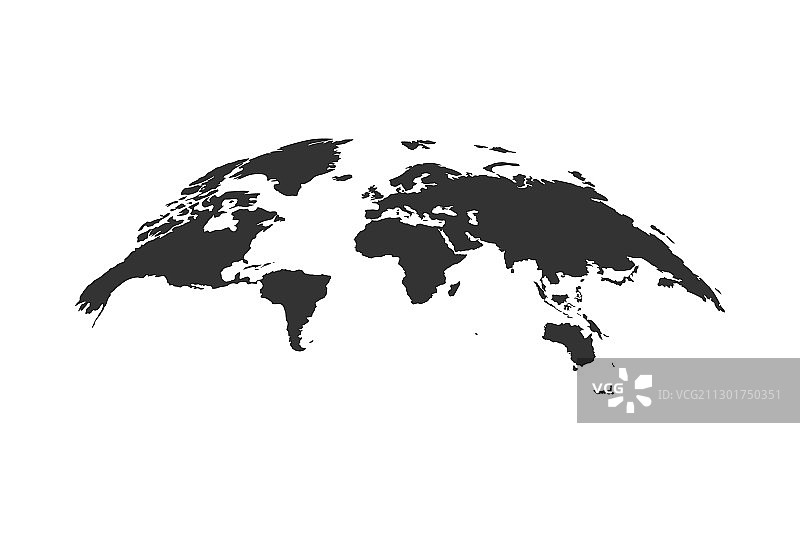 世界全球地图图标孤立图片素材
