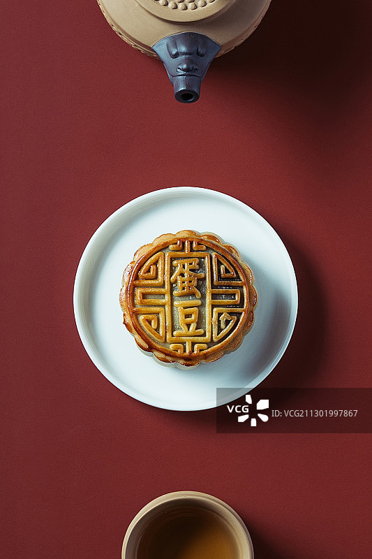 中国传统节日糕点美食中秋月饼图片素材