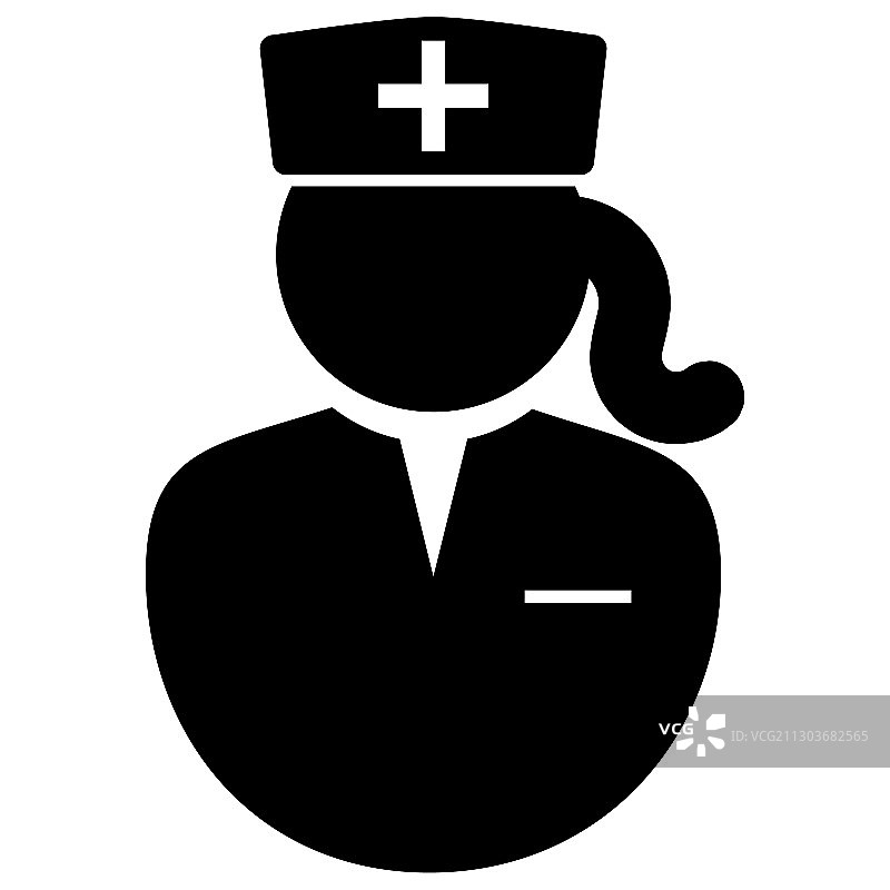 女护士医生偶像戴着帽子图片素材