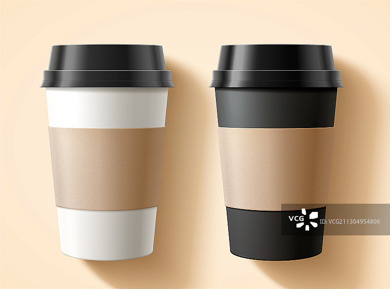 咖啡杯创意设计元素图片素材