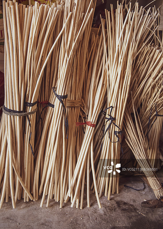 手工编织物竹条图片素材