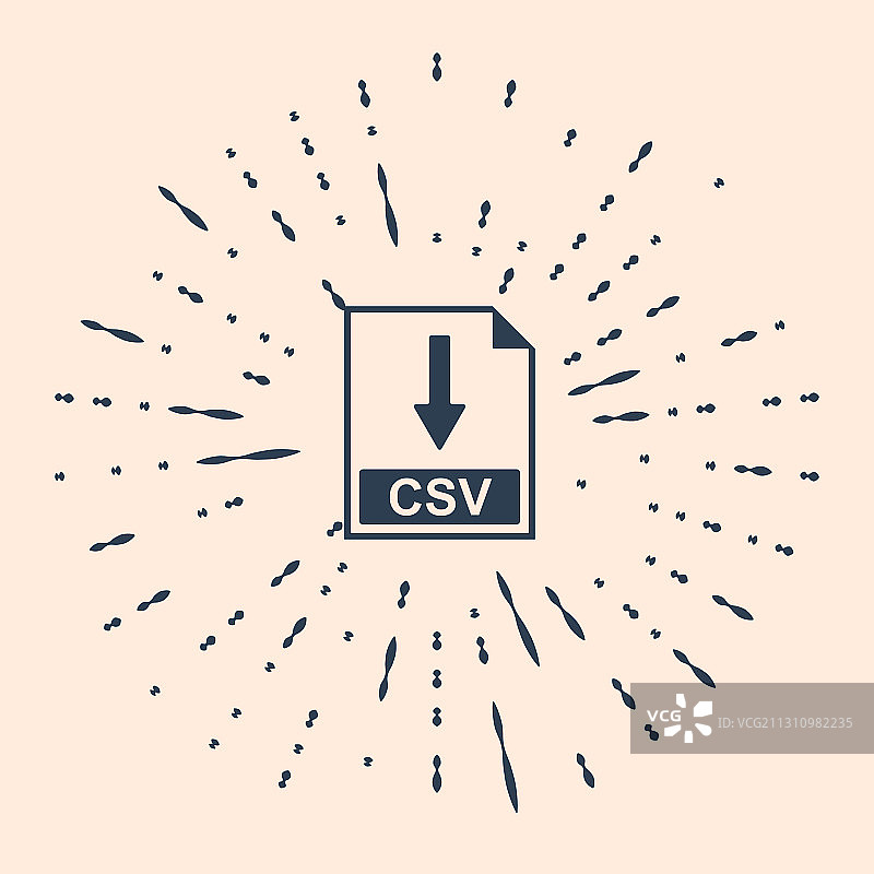 黑色CSV文件文件图标下载CSV按钮图片素材