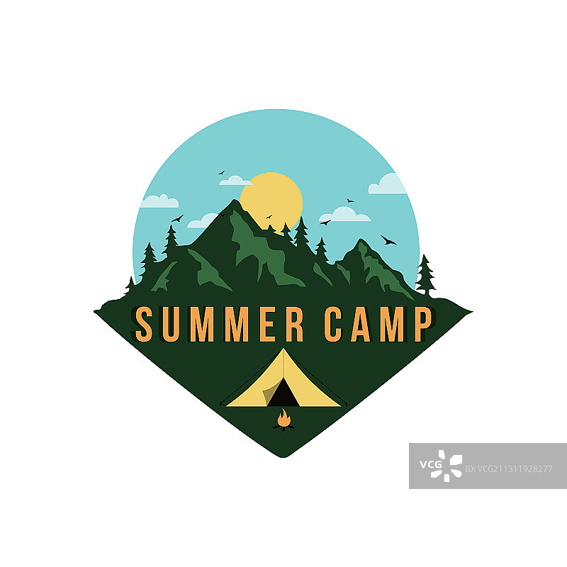 设计夏令营节日标志模板图片素材