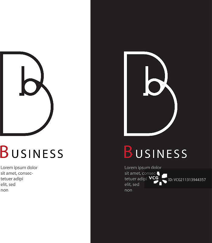 字母b标志设计图片素材