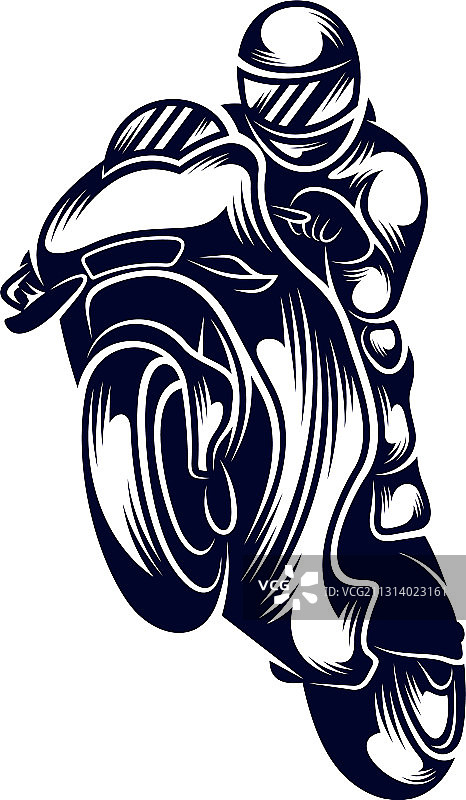 摩托车赛车运动标志剪影设计图片素材