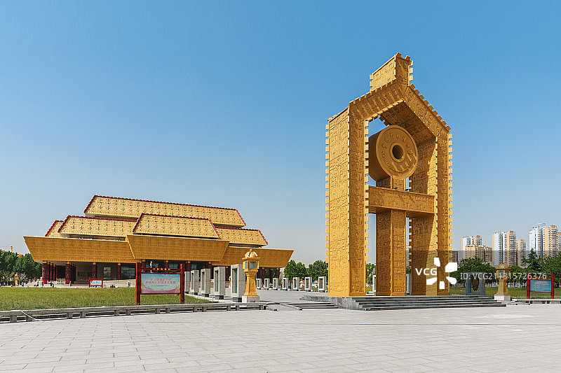 河南安阳中国文字博物馆建筑外立面图片素材