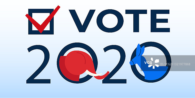 美国2020年总统大选设计模板图片素材