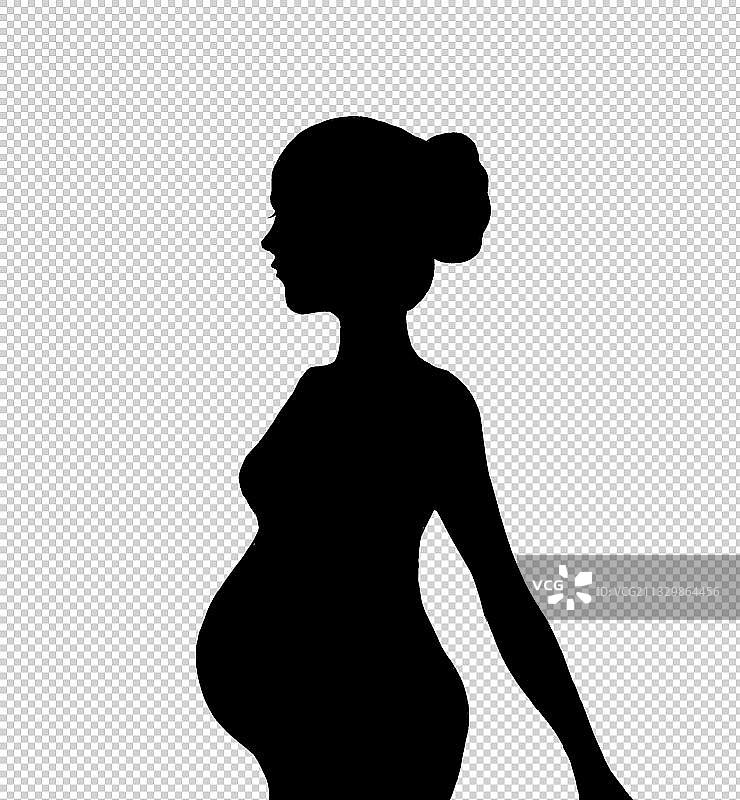 孕妇剪影素材图片素材