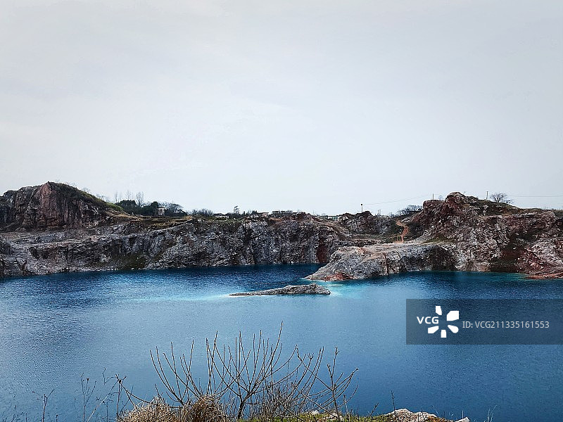蓝色多瑙湖 芜湖图片素材