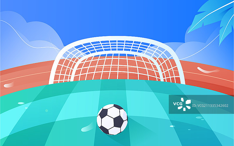 踢足球世界杯比赛职业体育活动矢量插画背景图片素材