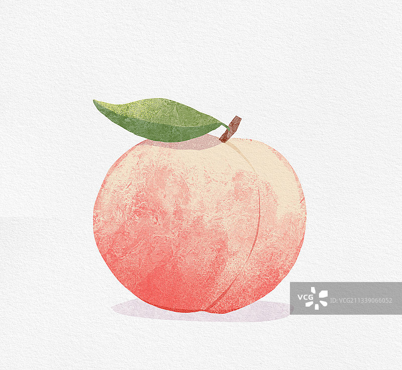 水果桃子单个图片素材