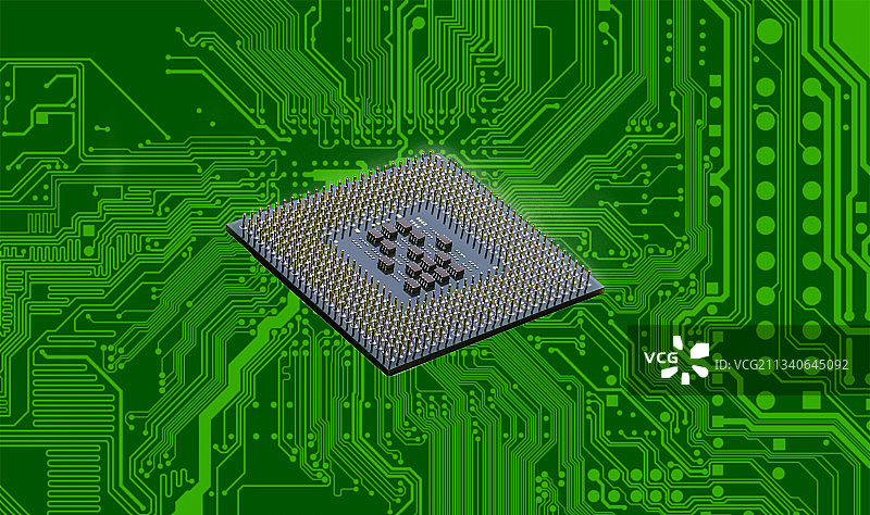 半导体芯片科技5G人工智能CPU神经网络技术晶体管电路处理器图片素材