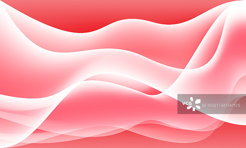 抽象的白色曲线波浪在红色的设计图片素材