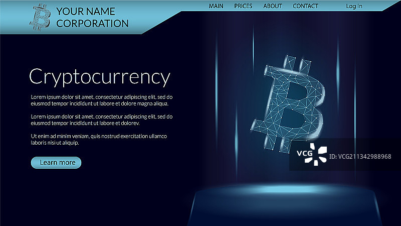 加密货币网站页面模板图片素材