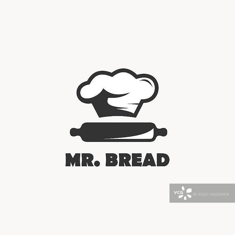 面包师傅帽子标志设计图片素材