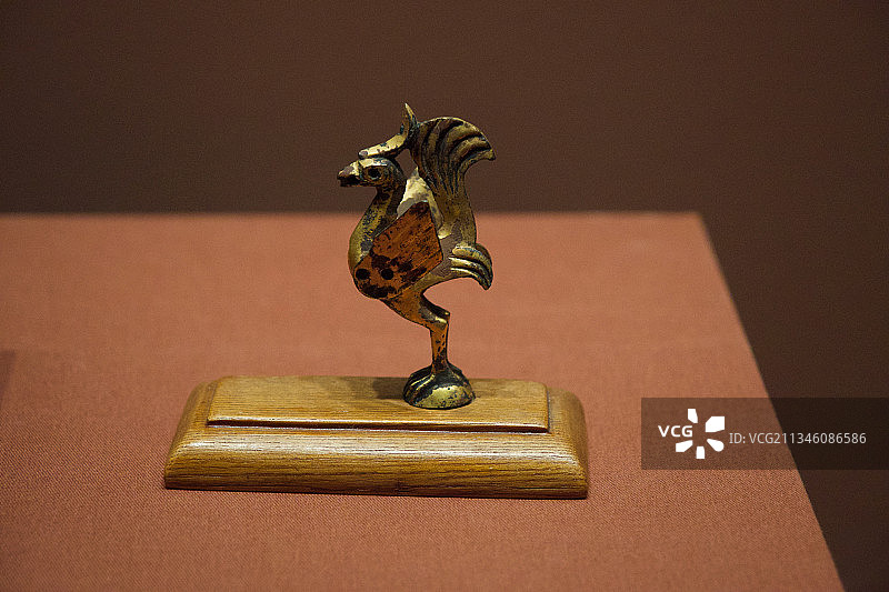 汉代铜鎏金动物图片素材