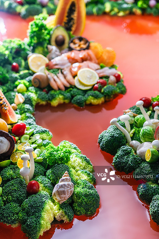 多样的蔬菜水果食品背景图片素材