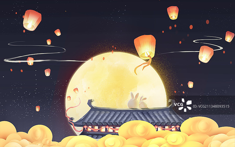 中秋节喜庆节日背景图片素材