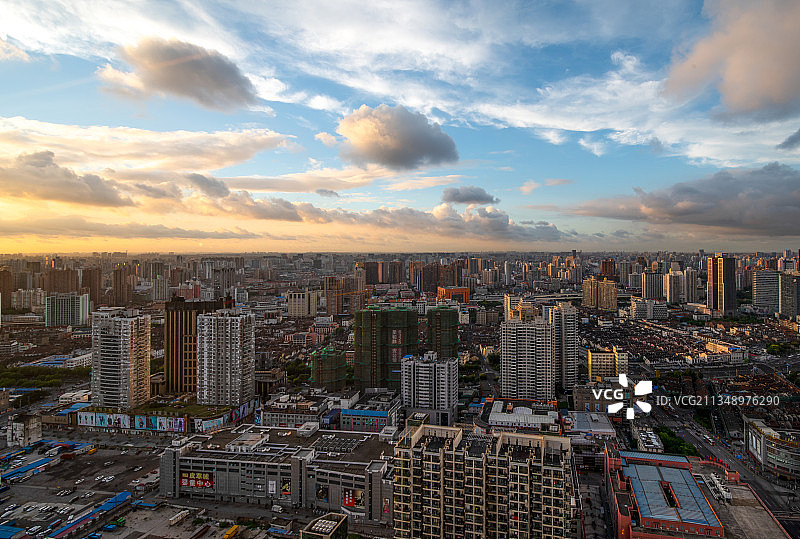 上海城市风光天际线图片素材