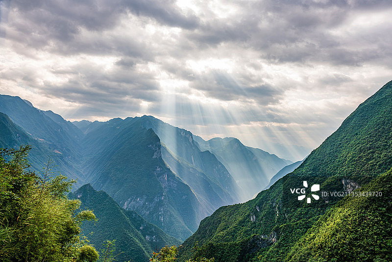 重庆巫溪兰英大峡谷风光图片素材