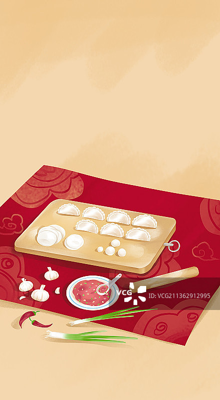 中国传统文化 吃饺子图片素材