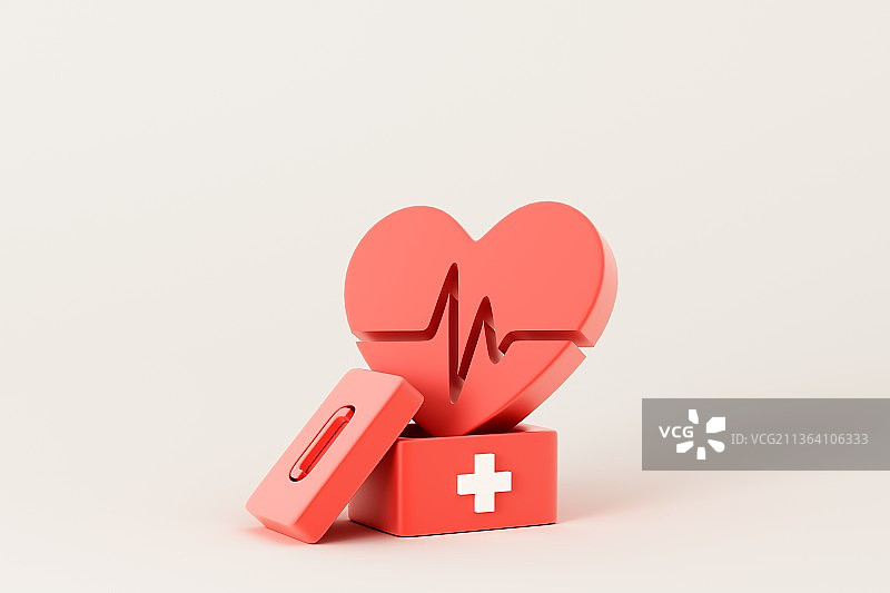 3D渲染的医疗主题概念插画图片素材