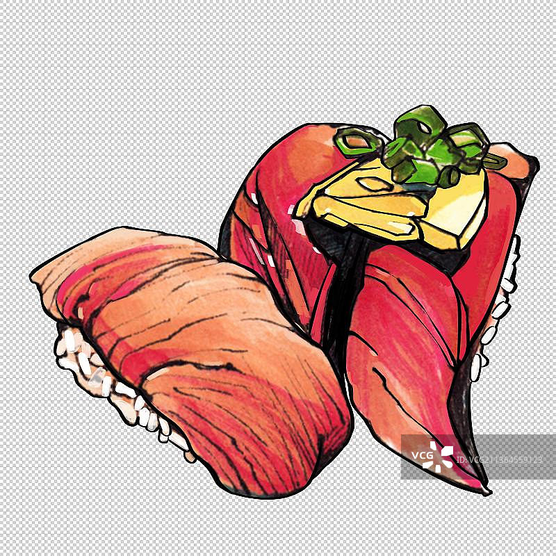 鱼生寿司一组 美食食物餐饮菜单饮食图片素材
