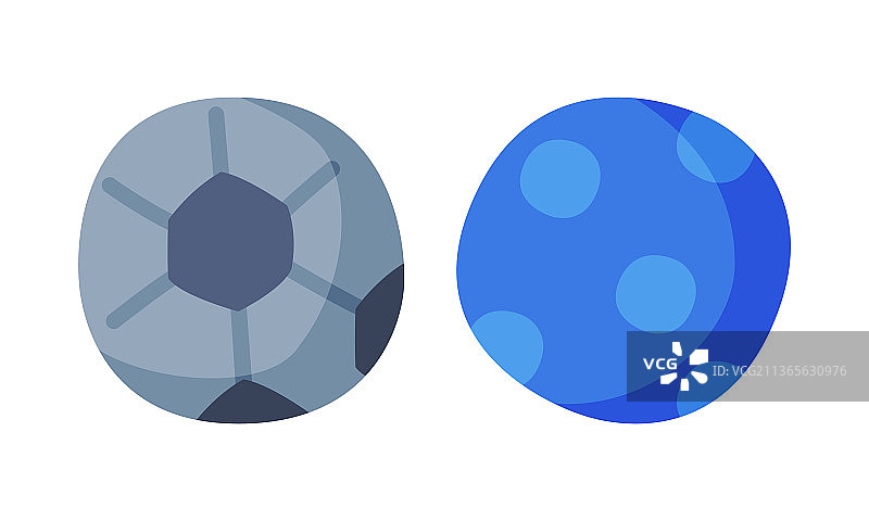 圆形的蓝色球作为彩色的儿童玩具套装图片素材