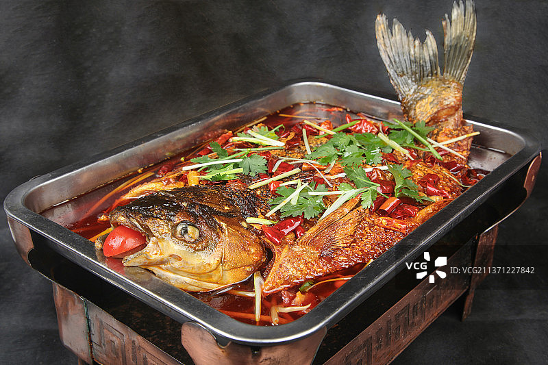 中餐美食-烤鱼图片素材