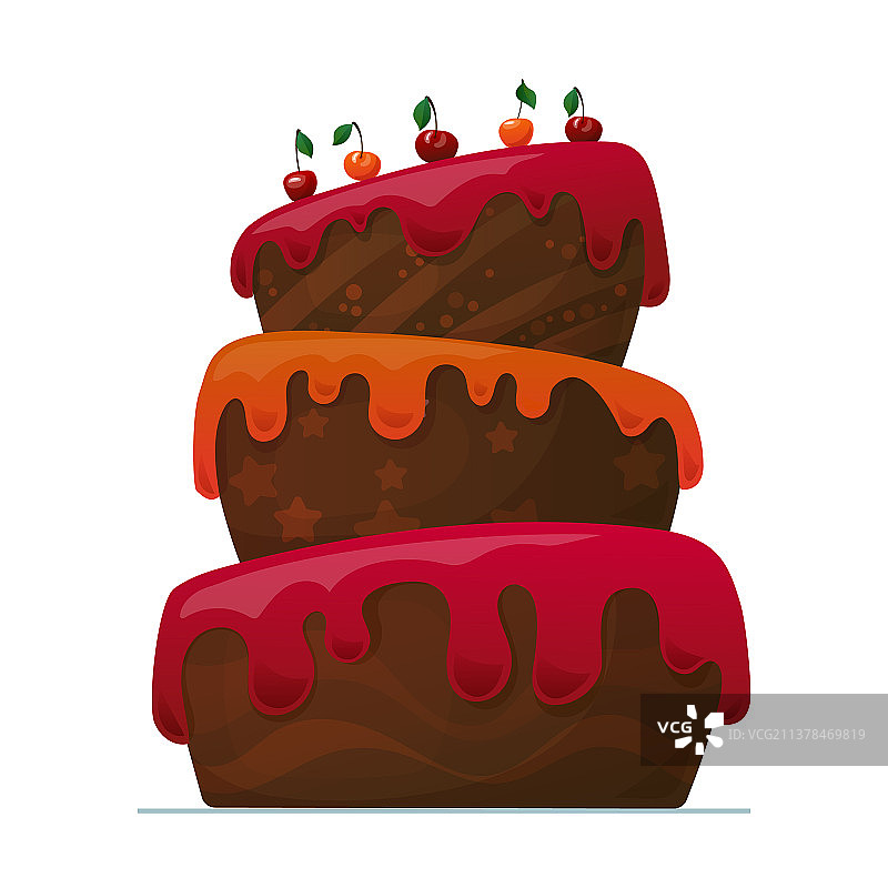 生日快乐，巧克力蛋糕图片素材