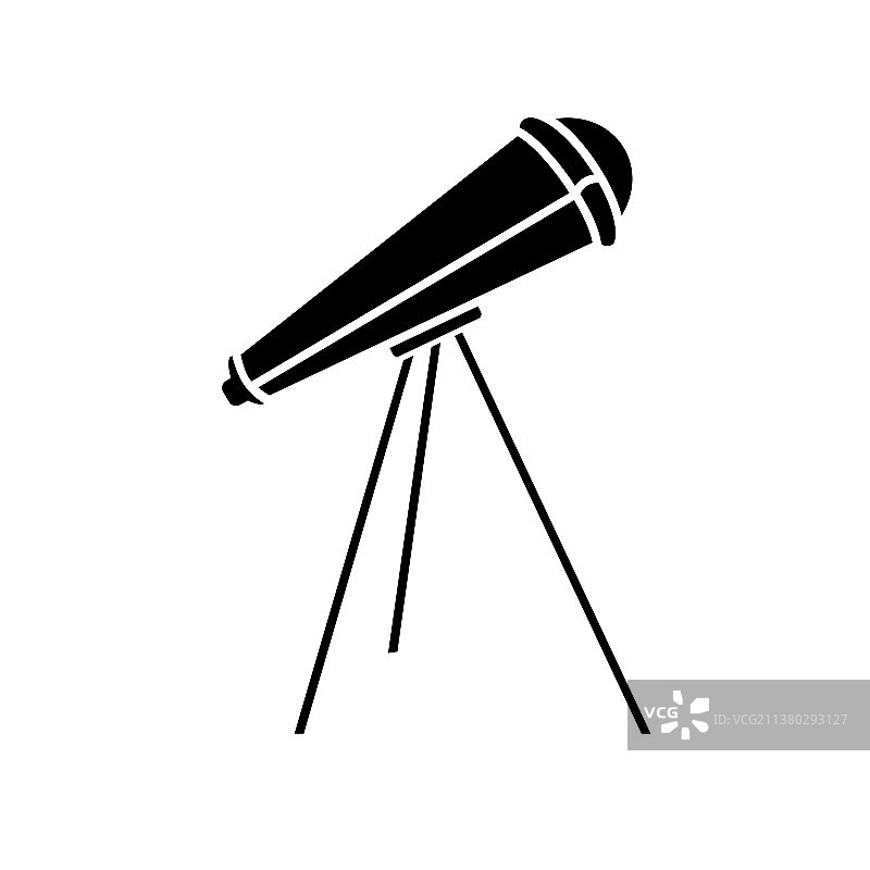 字形望远镜图标元素教育图片素材