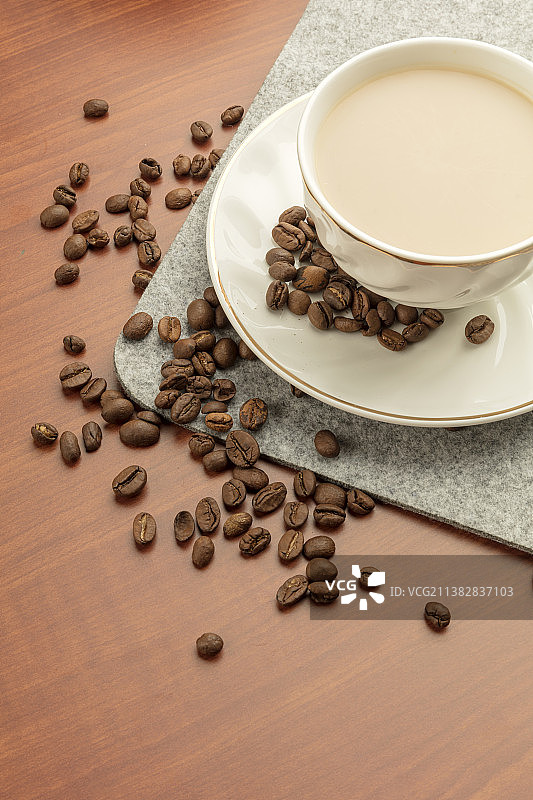 咖啡豆和咖啡图片素材