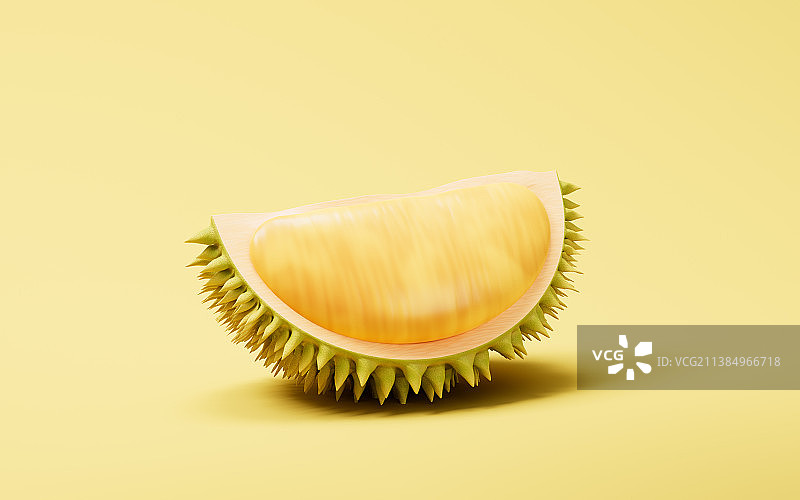 水果榴莲3D渲染图片素材