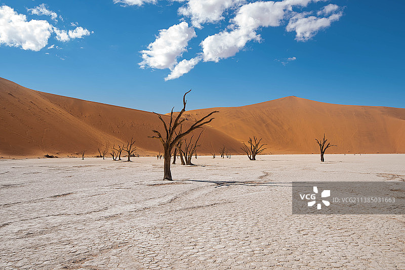 死亡谷，沙漠对着天空的风景，索苏斯韦尔，纳米比亚图片素材
