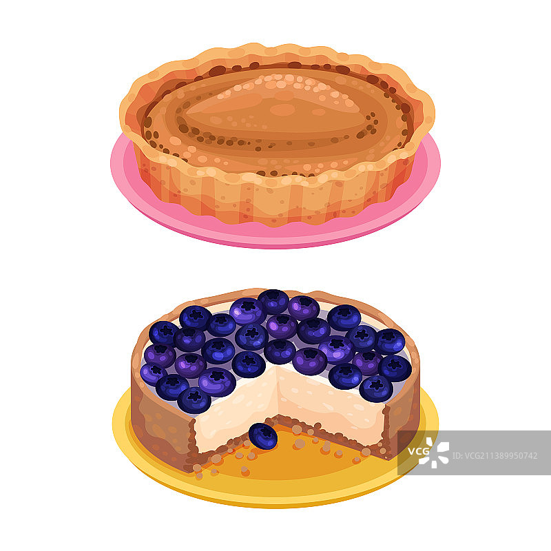 香甜的自制馅饼为美味可口的甜点添彩图片素材
